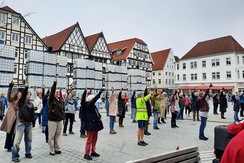 Tanzend ein Zeichen setzen